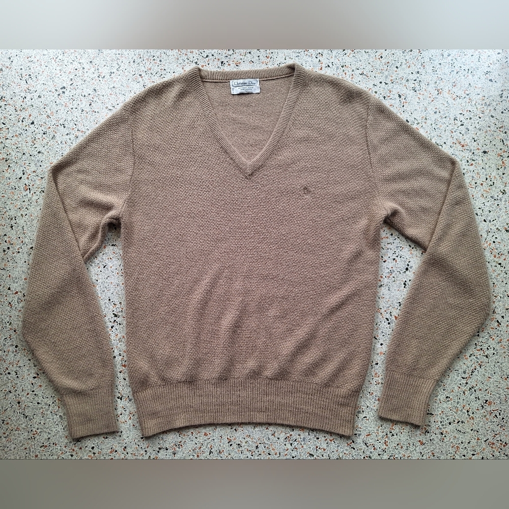Vintage Christian Dior V-neck Monsieur Sweater